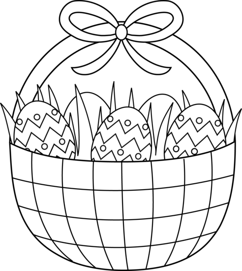 492x550 Easter Basket Coloring Pages