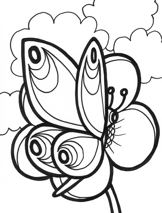 Butterfly Templates Printable Crafts Amp Colouring Pages 650x852 Butterfly Templates Printable Crafts Amp Colouring Pages