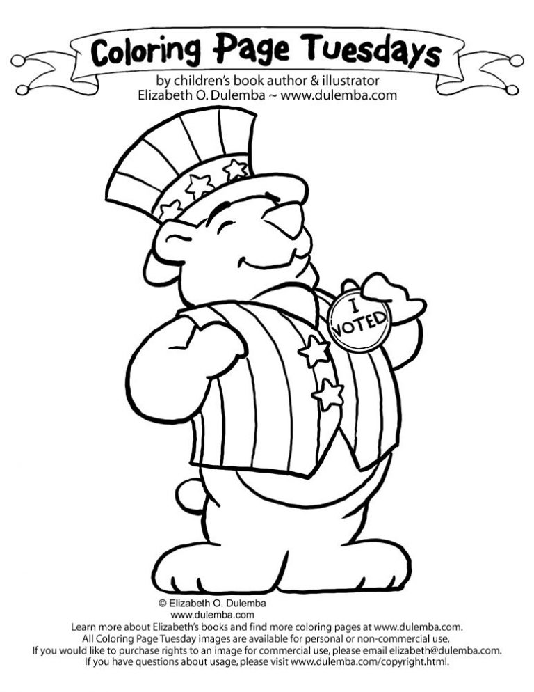 Election Day Coloring Pages Preschool New 768x994 Election Day Coloring Pages Preschool New