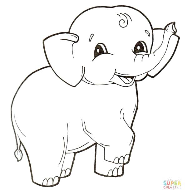 Elephant Coloring Page Amazing Coloring Pages Of Elephants 602x628 Elephant Coloring Page Amazing Coloring Pages Of Elephants