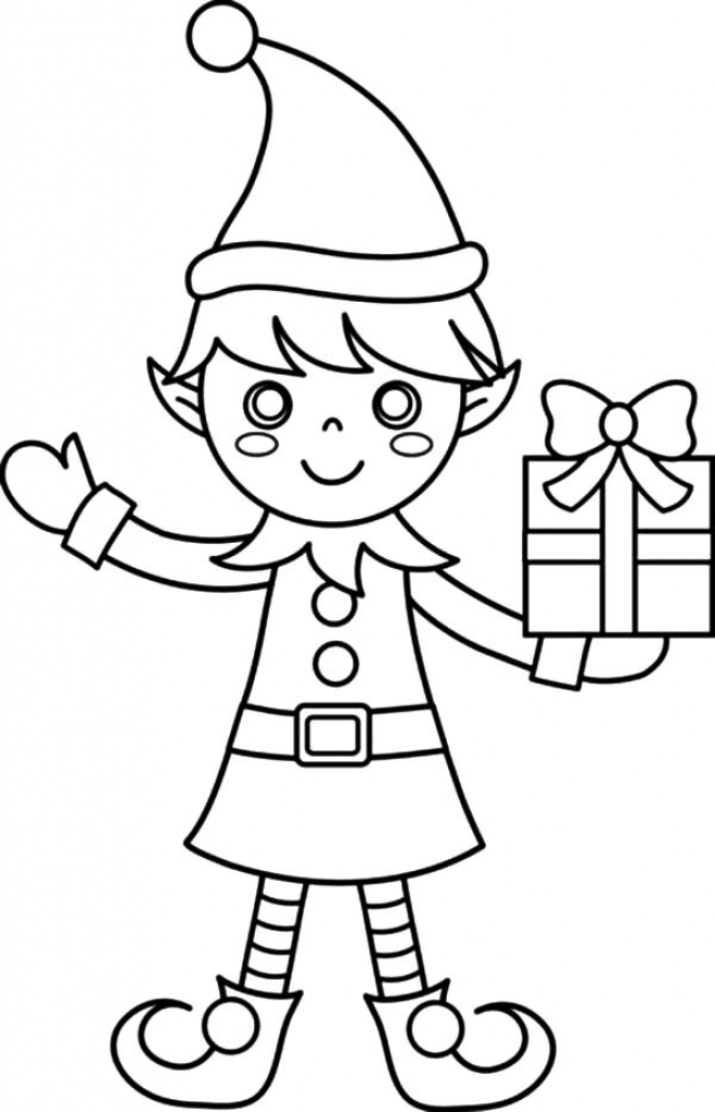 Christmas Elf Coloring Pages Christmas Elf Coloring Pages 659x1024 Christmas Elf Coloring Pages Christmas Elf Coloring Pages