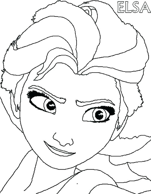 Elsa Frozen Coloring Page 600x770 Elsa Frozen Coloring Page