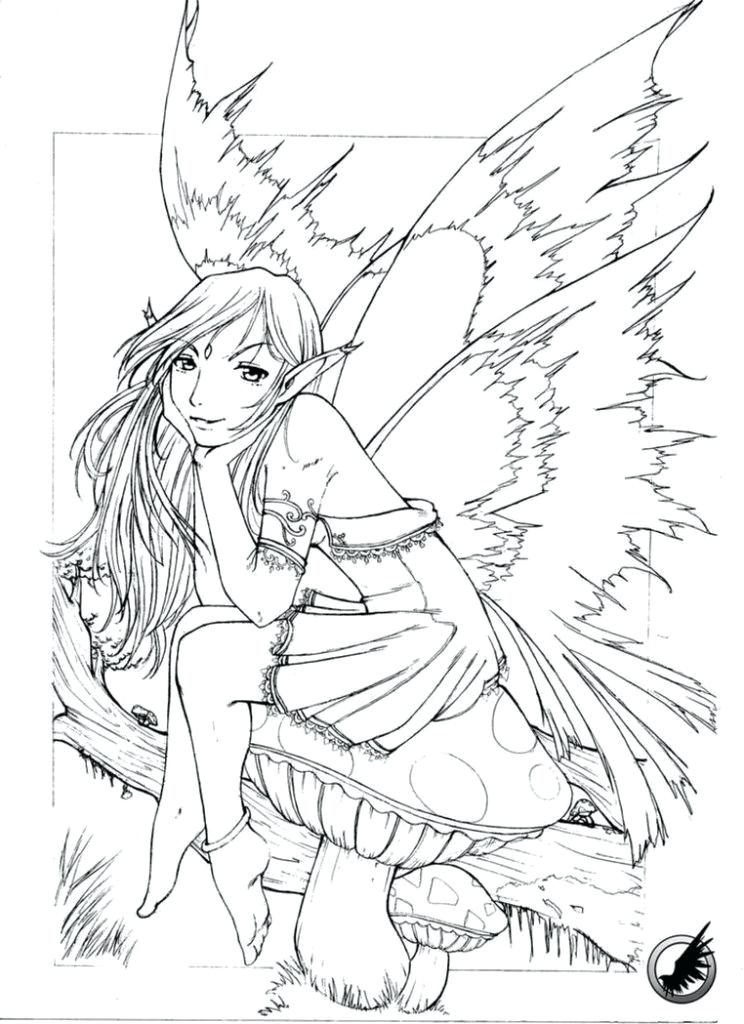 Free Gothic Fairy Coloring Pages 744x1024 Free Gothic Fairy Coloring Pages