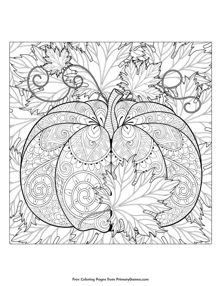 Free Fall Coloring Pages For Adults