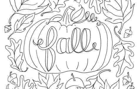 469x304 Autumn Coloring Pages Free Coloring Page Autumn Leaves Coloring