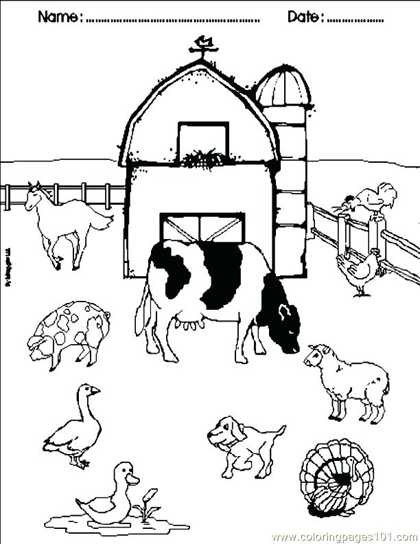Farm Animals Coloring Page Related For Coloring Pages Farm Animals 612x792 Farm Animals Coloring Page Related For Coloring Pages Farm Animals