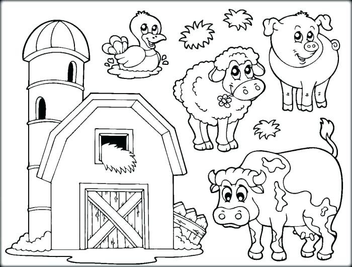 Farm Color Pages Farm Animals Coloring Pages Printable Farm Animal 700x531 Farm Color Pages Farm Animals Coloring Pages Printable Farm Animal