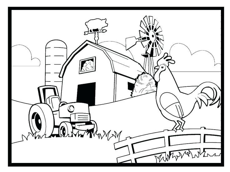 736x551 Farm Coloring Page The Best Farm Coloring Pages Ideas On Farm