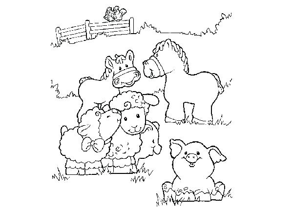 600x429 Free Farm Animal Colouring Pages Printable Coloring Farm Coloring
