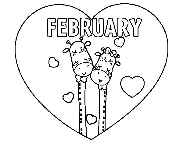 February Coloring Page Cool February Coloring Pages 600x470 February Coloring Page Cool February Coloring Pages