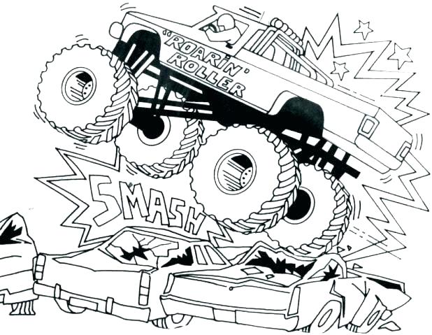 Monster Truck Coloring Page Free As Well As Truck Coloring Pages 618x479 Monster Truck Coloring Page Free As Well As Truck Coloring Pages