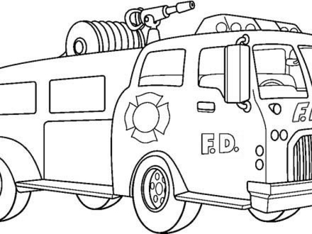 Free Fire Truck Coloring Pages Printable