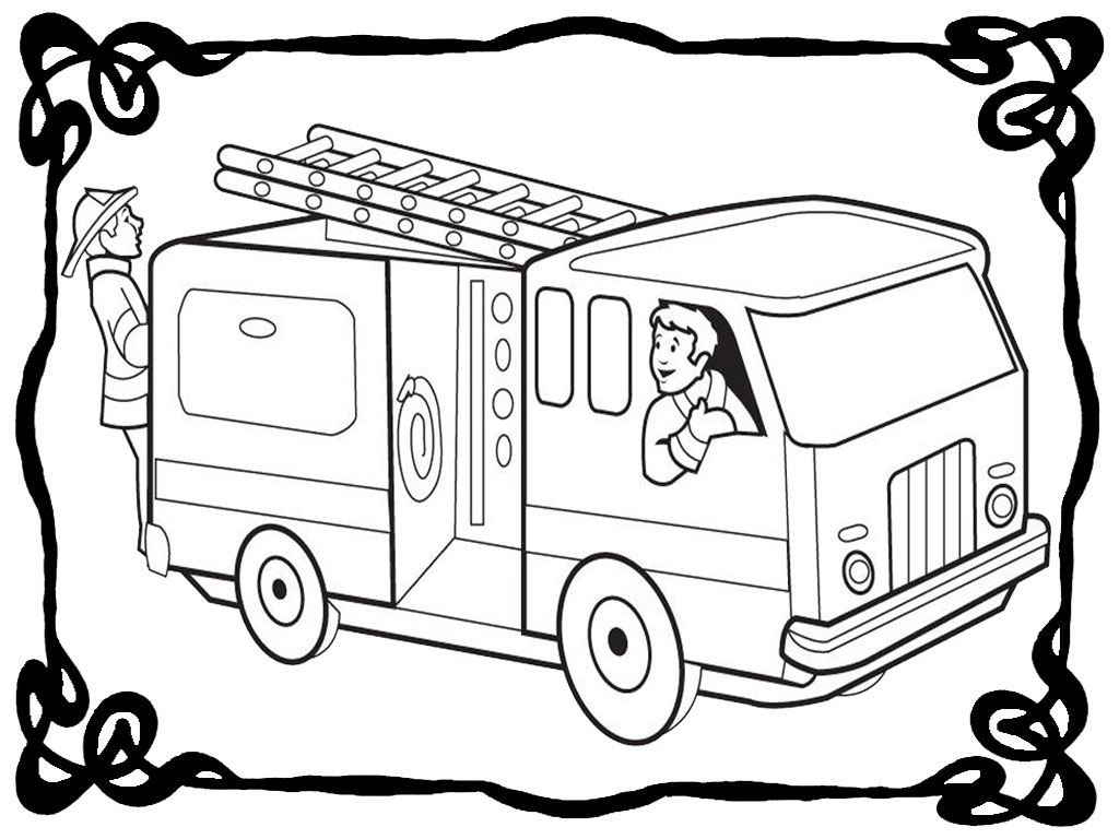 1024x768 Best Ktnglnrc In Fire Truck Coloring Pages On With Hd Resolution