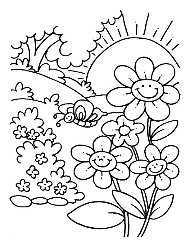 Flowers Coloring Pages Color Printing Flower Coloring Pages 612x792 Flowers Coloring Pages Color Printing Flower Coloring Pages