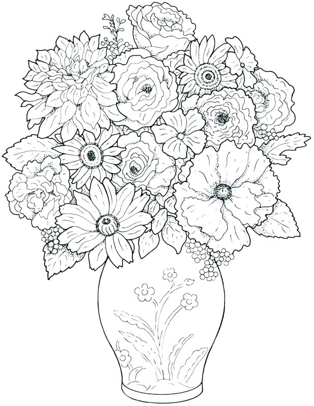 Coloring Pages Flowers Printable Flower Coloring Pages Printable 618x797 Coloring Pages Flowers Printable Flower Coloring Pages Printable