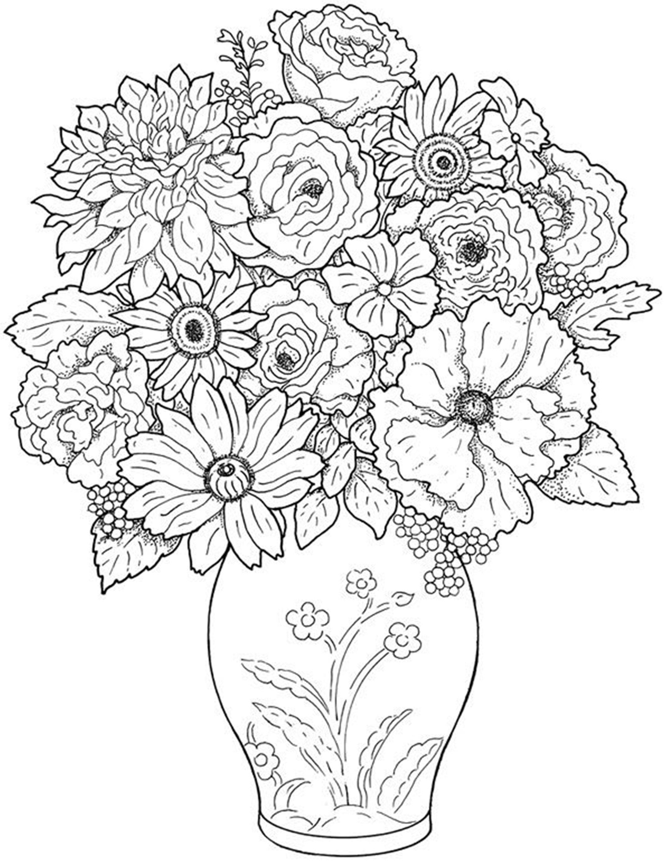 20 Free Printable Flower Coloring Pages Images Free Coloring Pages 2149x2772 20 Free Printable Flower Coloring Pages Images Free Coloring Pages