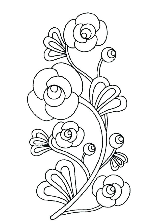 Free Printable Flower Coloring Pages For Kids Flower Color Page 618x879 Free Printable Flower Coloring Pages For Kids Flower Color Page