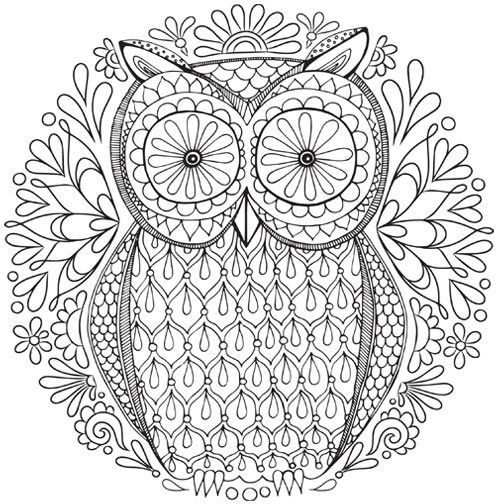 500x504 Flower Mandala Coloring Pages Elegant Free Owl Nature Mandala