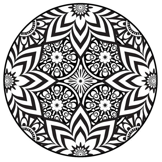 570x570 Free Coloring Pages Of Mandala Designs Flowers On Printable
