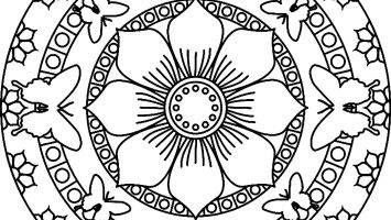 355x200 Mandala Coloring Pages For Preschoolers Free Coloring For Kids 2018