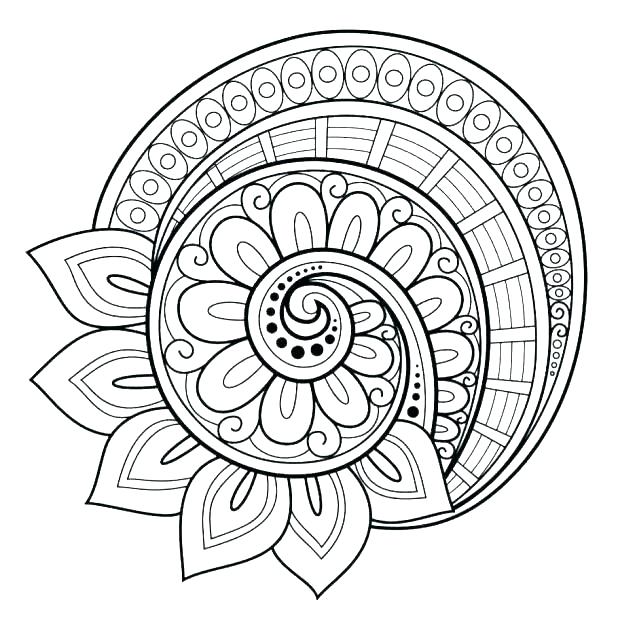 618x632 Flower Mandala Coloring Pages Icontent