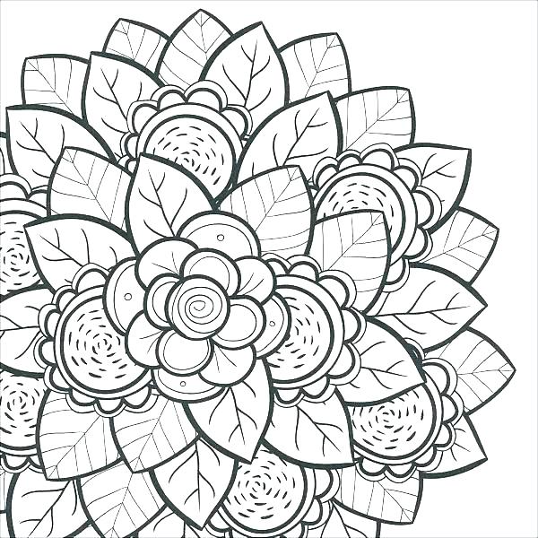 600x600 Lotus Flower Mandala Coloring Pages