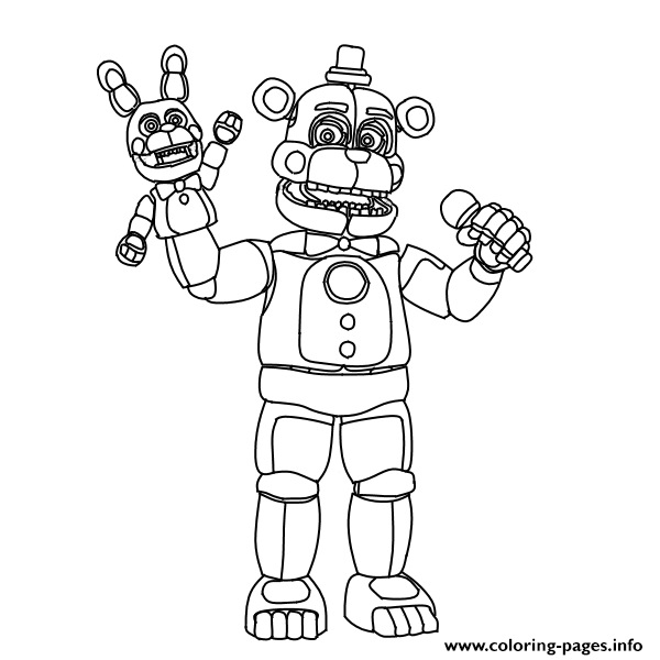 Freddy Coloring Pages 600x600 Freddy Coloring Pages