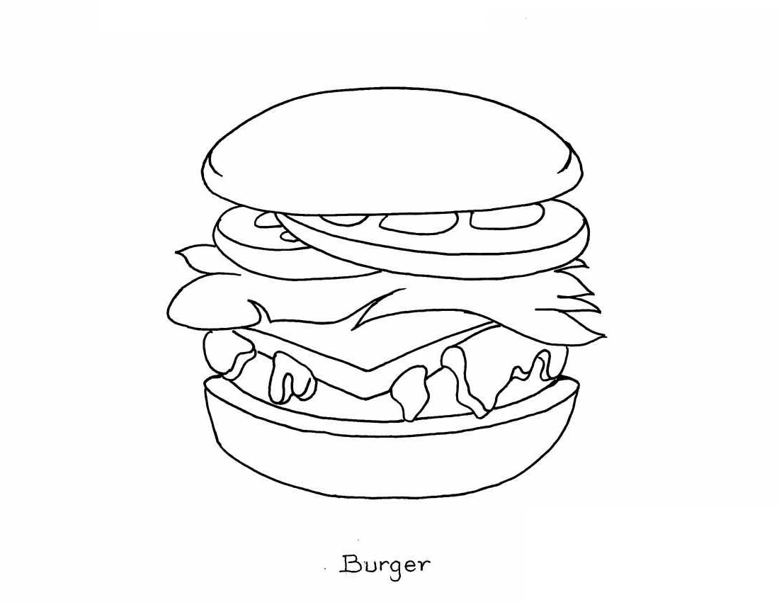 1100x850 Free Printable Food Coloring Pages For Kids
