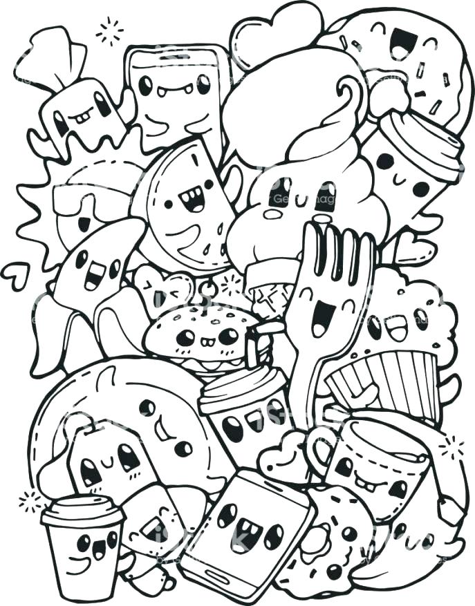 687x877 Breakfast Coloring Pages Food Coloring Pages Breakfast Food