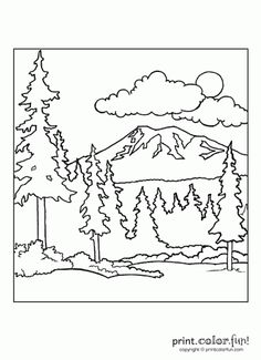 Preschool Forest Coloring Page 236x325 Preschool Forest Coloring Page