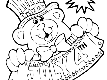 41 4th Of July Color Pages, 4th July Slipper Coloring Page 440x330 41 4th Of July Color Pages, 4th July Slipper Coloring Page