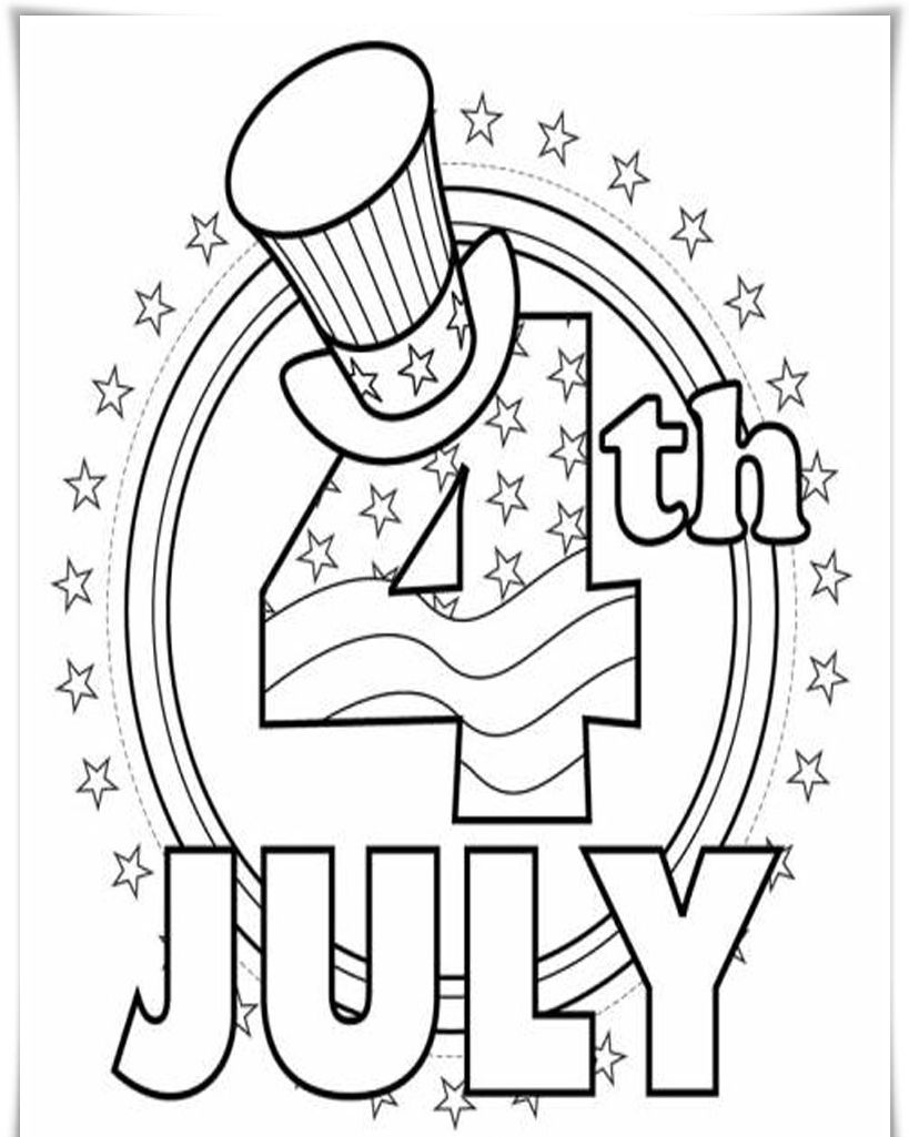 4th Of July Coloring Pages For Preschoolers 819x1025 4th Of July Coloring Pages For Preschoolers