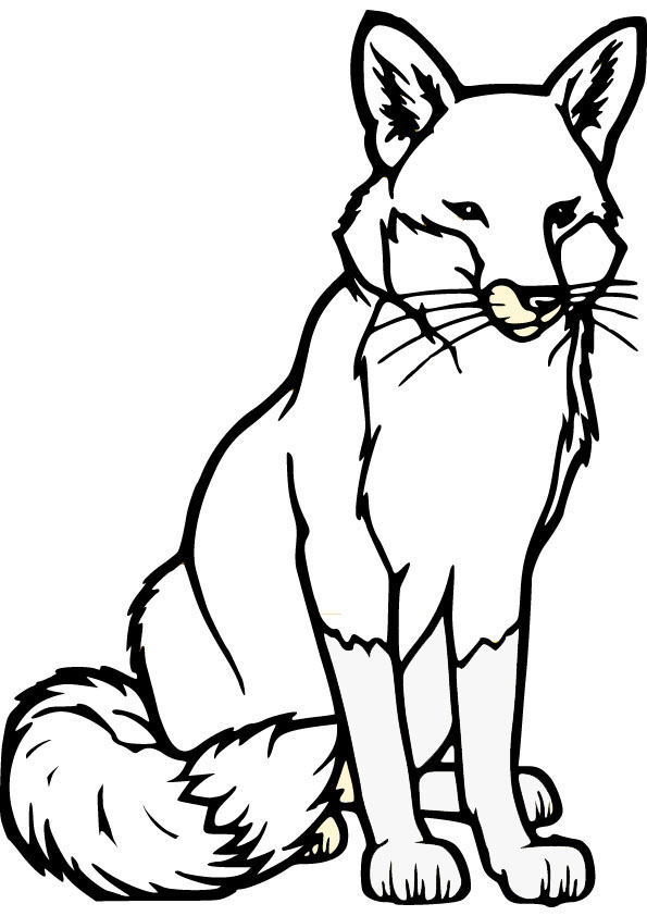 Fox Coloring Pages 595x842 Fox Coloring Pages