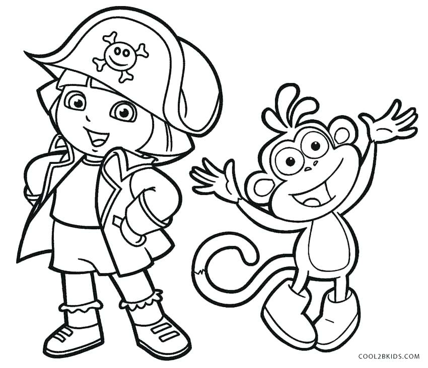 850x732 Free Dora Coloring Pages Coloring Pages Free For Kids Free