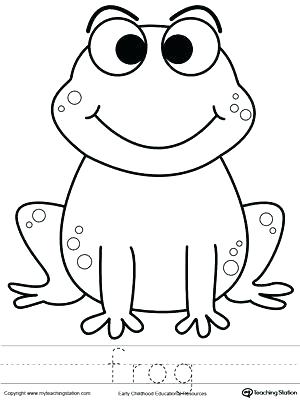 300x400 Frog Colouring Pages Free