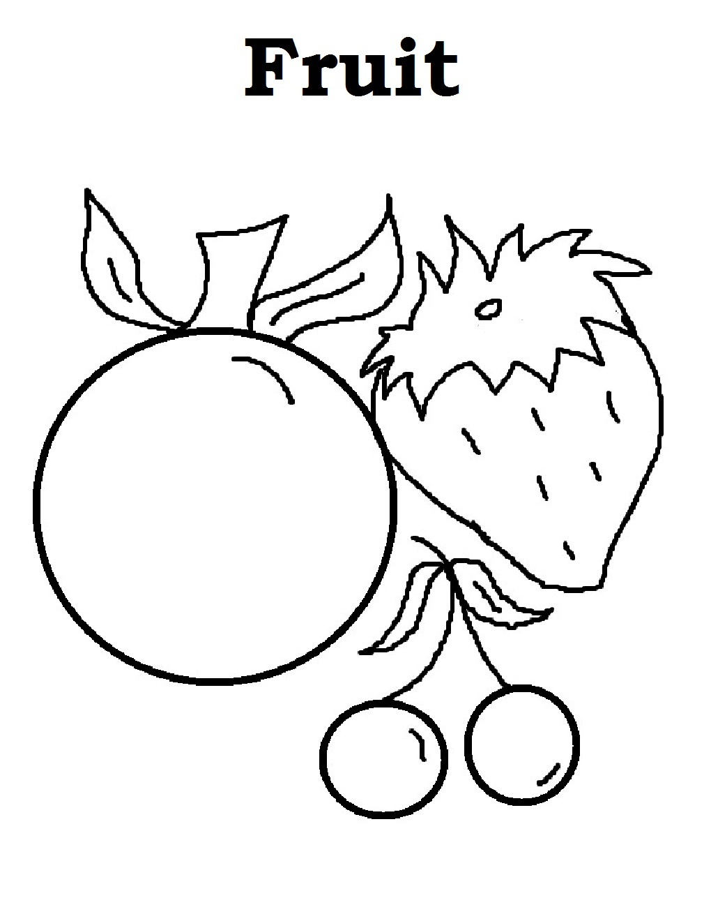 Free Printable Fruit Coloring Pages For Kids 1020x1320 Free Printable Fruit Coloring Pages For Kids