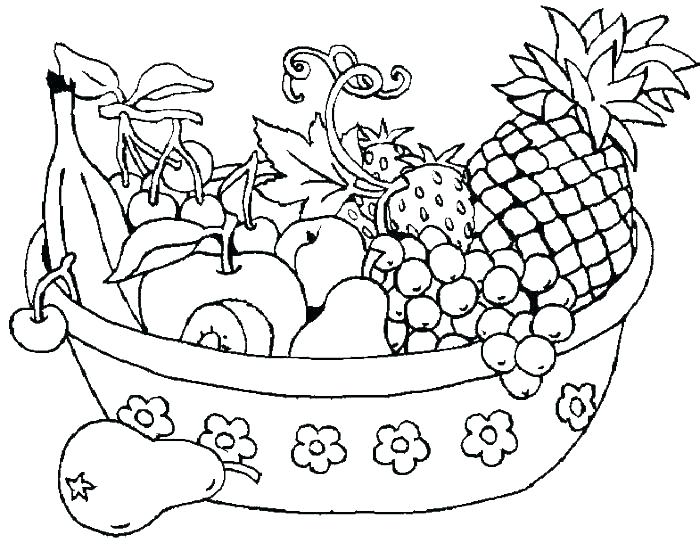 Fruit Coloring Sheets Fruit Basket Coloring Pages Printable Fruit 700x551 Fruit Coloring Sheets Fruit Basket Coloring Pages Printable Fruit