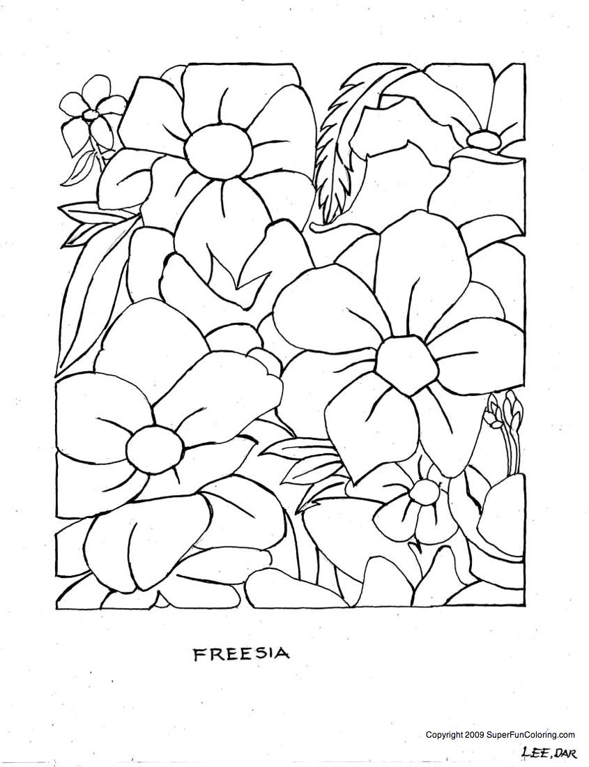 845x1100 Free Printable Flower Coloring Pages