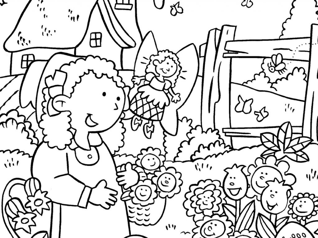 Stunning Garden Coloring Pages Kids Gardening Free Colouring 1024x768 Stunning Garden Coloring Pages Kids Gardening Free Colouring
