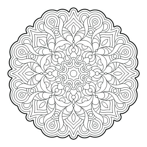 500x500 Advanced Geometric Coloring Pages Medium Size Of Geometry Coloring
