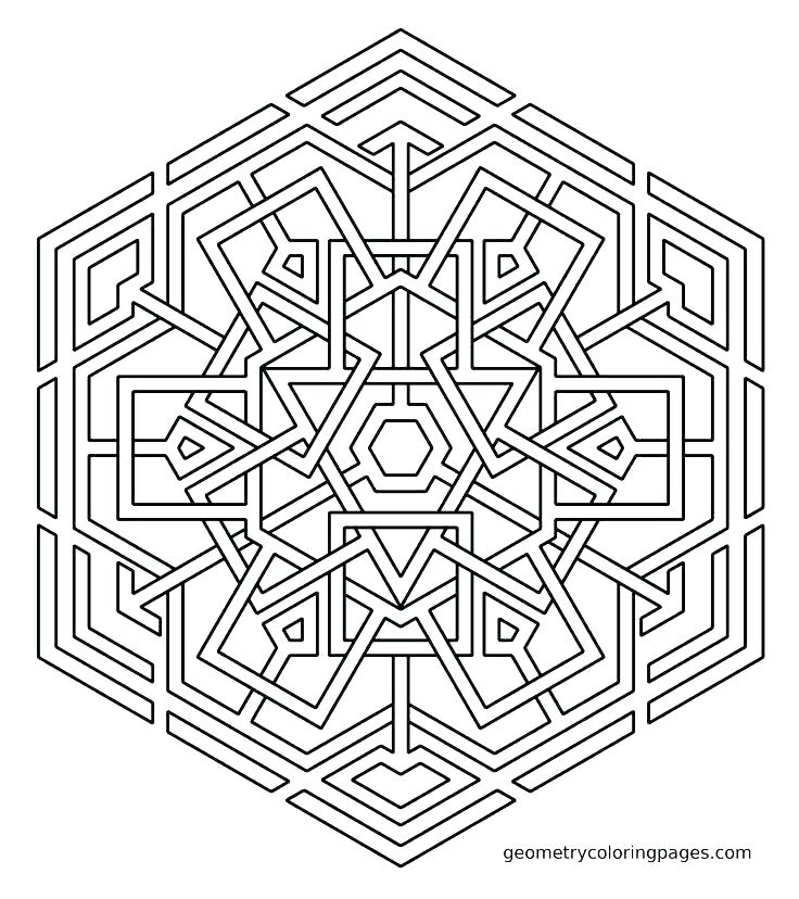 736x828 Geometric Coloring Pages Free Geometric Coloring Patterns Free