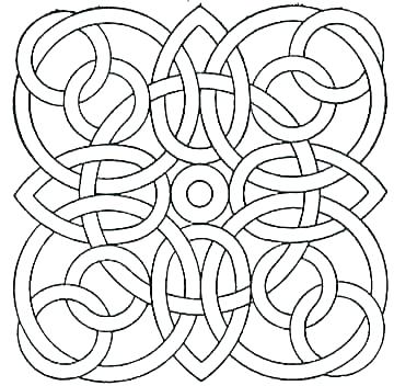 360x352 Geometric Design Coloring Pages Geometric Designs To Color Free