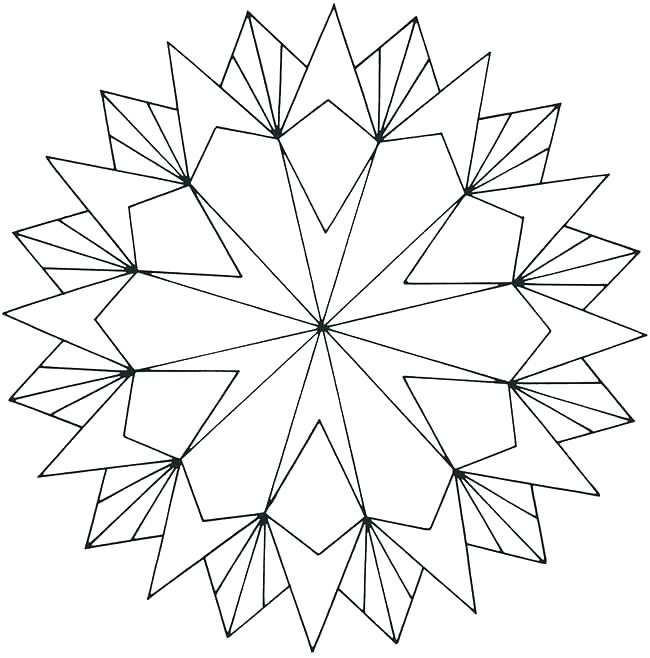 650x658 Geometric Design Coloring Sheets Simple Geometric Designs Coloring