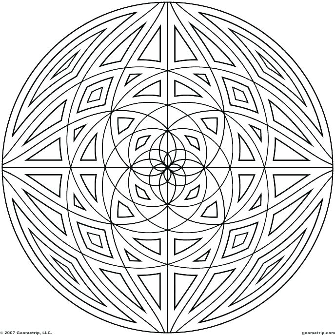 687x687 Geometry Coloring Pages Geometric Coloring Page Geometric Coloring