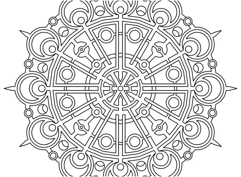 827x609 Printable Geometric Coloring Pages Geometric Free Printable