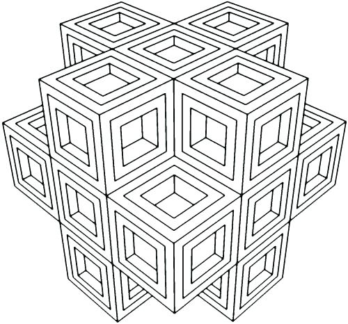 500x466 Geometric Coloring Pages Pdf