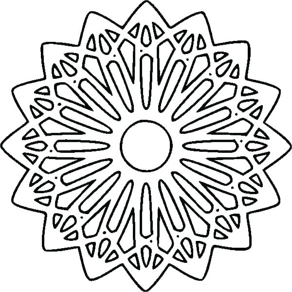 600x600 Easy Geometric Coloring Pages Geometric Coloring Page Easy