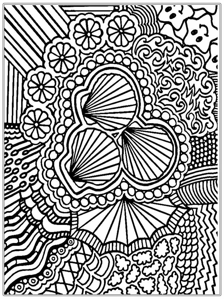 Geometric Coloring Pages For Christmas 768x1024 Geometric Coloring Pages For Christmas