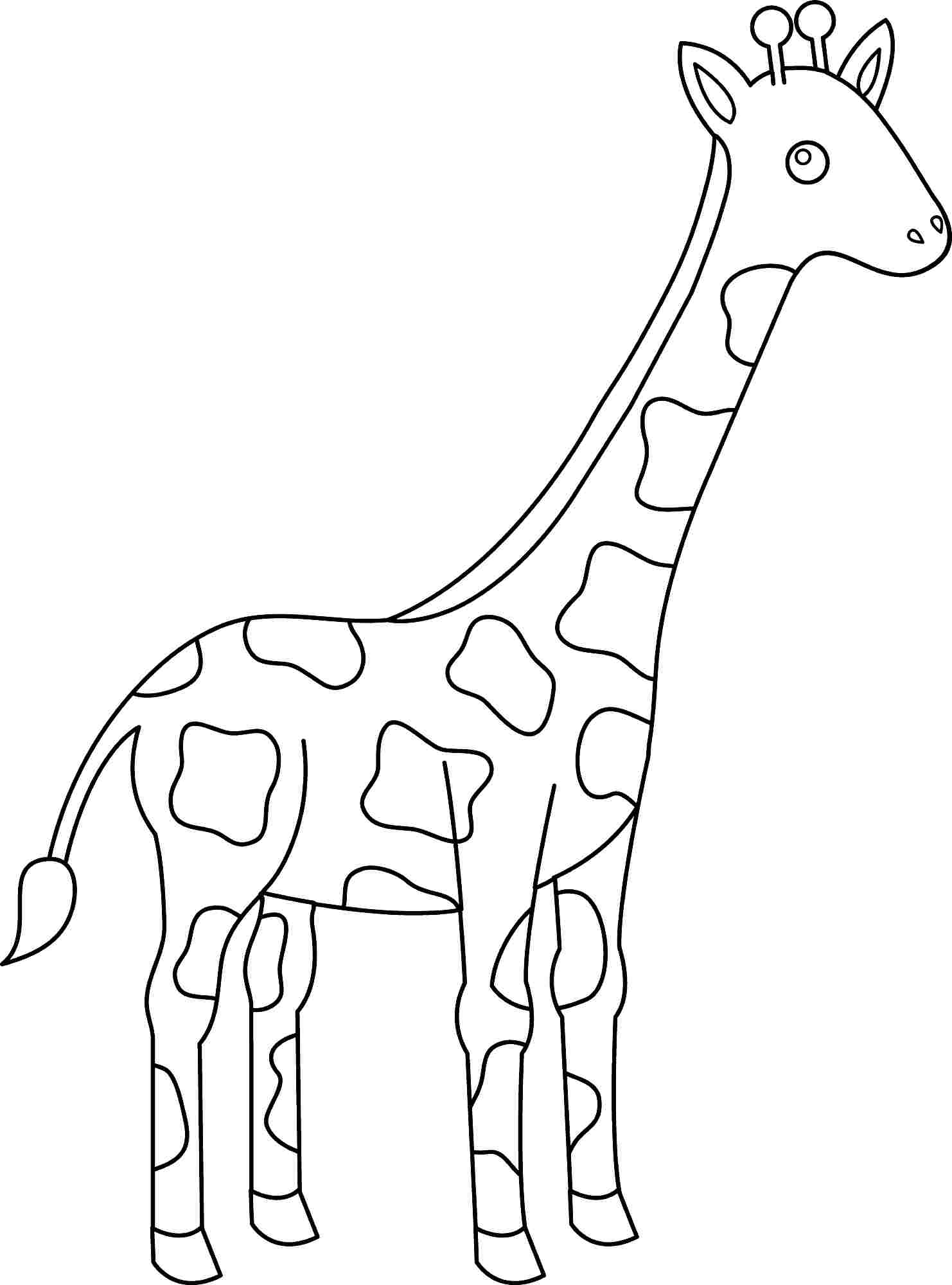 Complete Giraffe Coloring Sheets Free Pages 1482x2000 Complete Giraffe Coloring Sheets Free Pages