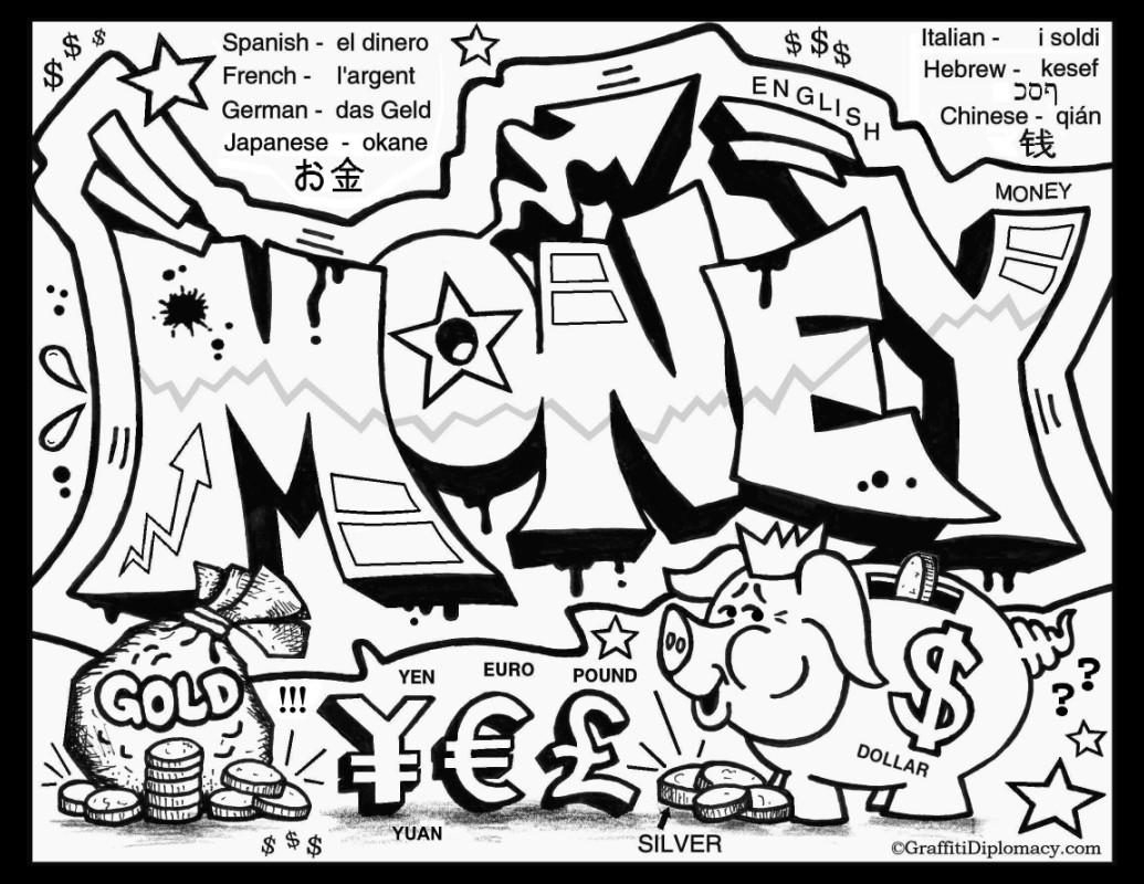 1035x800 Awesome Graffiti Coloring Pages For Adults Collection Free